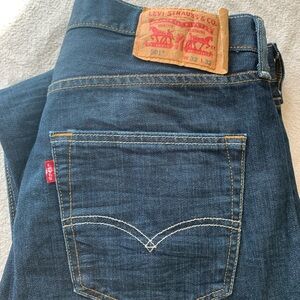 Classic Levi’s 501s in dark wash